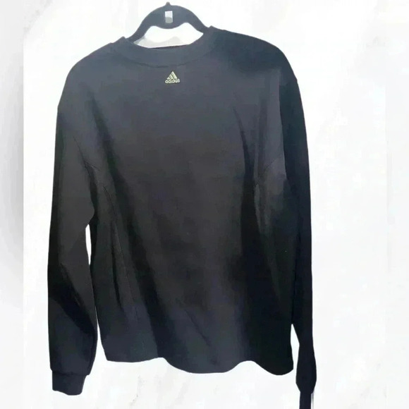 Adidas x Ivy Park casual crew nck black trendy oversized long sleeve sweater 2XS - Picture 3 of 4